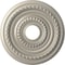 Ekena Millwork Cole PVC Ceiling Medallion (Fits Canopies up to 4 1/2"), Brght Coat Aluminum, 16"OD x 3 1/2"ID x 1"P CMP16COBAL - alternate 1
